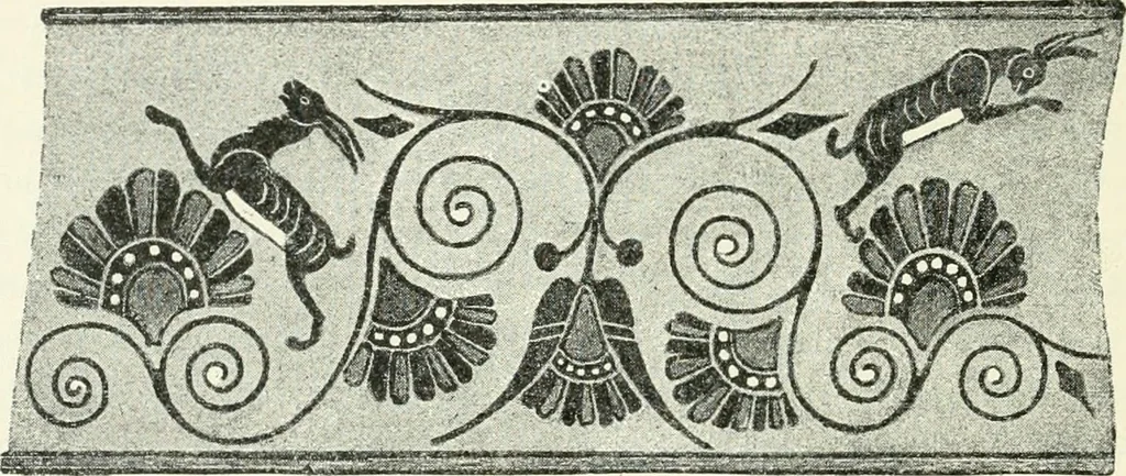 An illustration from Stilfragen : Grundlegungen zu einer Geschichte der Ornamentik, 1893, leaf 229