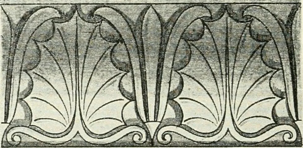 An illustration from Stilfragen : Grundlegungen zu einer Geschichte der Ornamentik, 1893, leaf 243