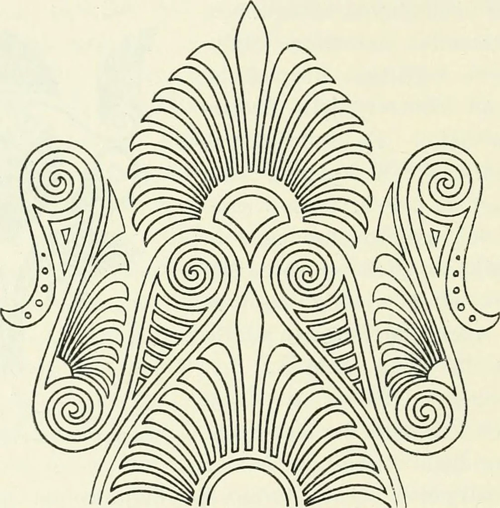 An illustration from Stilfragen : Grundlegungen zu einer Geschichte der Ornamentik, 1893, leaf 269