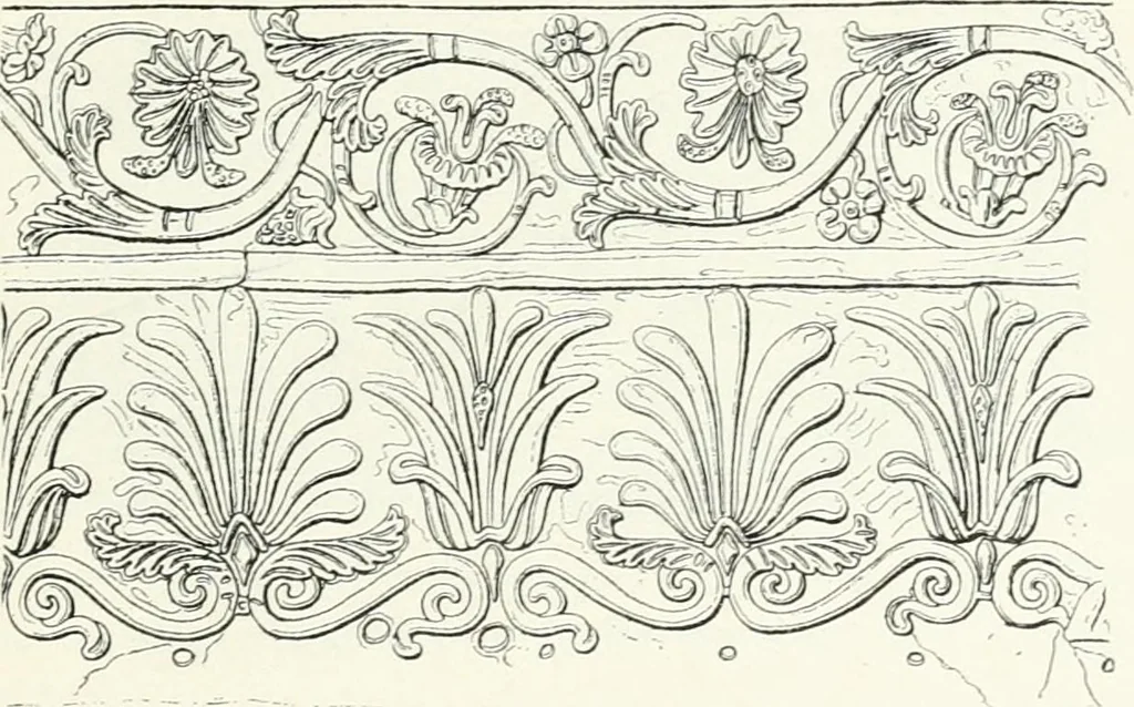 An illustration from Stilfragen : Grundlegungen zu einer Geschichte der Ornamentik, 1893, leaf 272