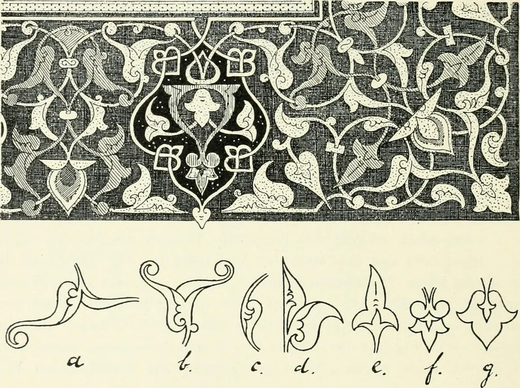 An illustration from Stilfragen : Grundlegungen zu einer Geschichte der Ornamentik, 1893, leaf 285
