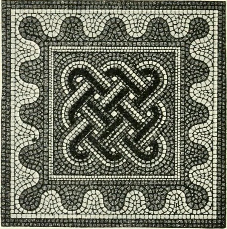 An illustration from Stilfragen : Grundlegungen zu einer Geschichte der Ornamentik, 1893, leaf 291