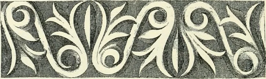 An illustration from Stilfragen : Grundlegungen zu einer Geschichte der Ornamentik, 1893, leaf 313