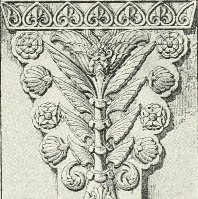 An illustration from Stilfragen : Grundlegungen zu einer Geschichte der Ornamentik, 1893, leaf 322