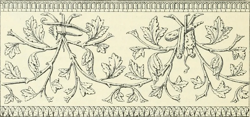 An illustration from Stilfragen : Grundlegungen zu einer Geschichte der Ornamentik, 1893, leaf 345