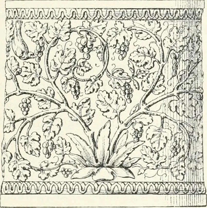 An illustration from Stilfragen : Grundlegungen zu einer Geschichte der Ornamentik, 1893, leaf 346