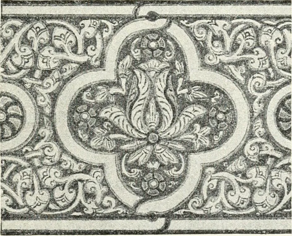 An illustration from Stilfragen : Grundlegungen zu einer Geschichte der Ornamentik, 1893, leaf 366