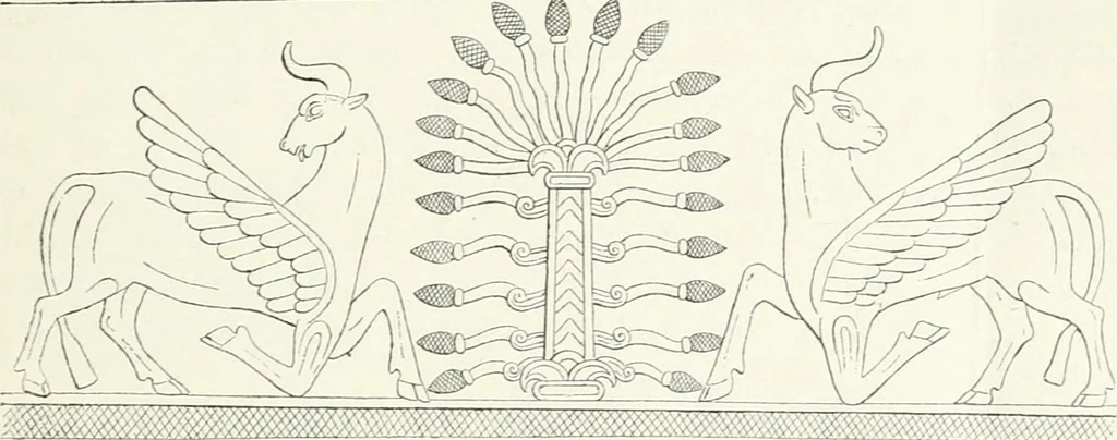 An illustration from Stilfragen : Grundlegungen zu einer Geschichte der Ornamentik, 1893, leaf 58