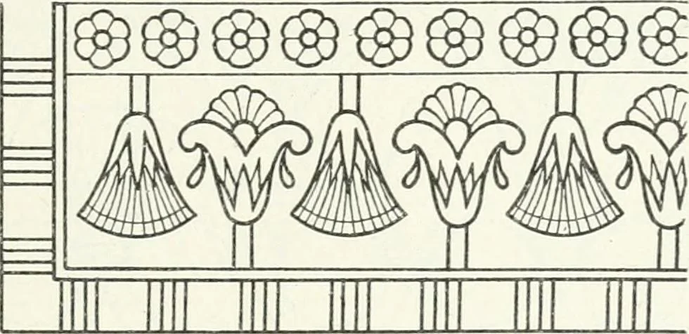 An illustration from Stilfragen : Grundlegungen zu einer Geschichte der Ornamentik, 1893, leaf 90