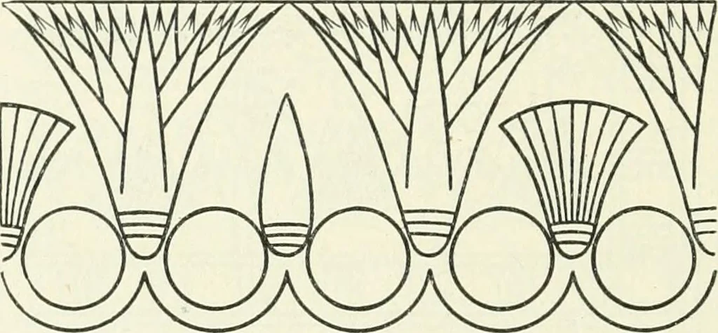 An illustration from Stilfragen : Grundlegungen zu einer Geschichte der Ornamentik, 1893, leaf 91