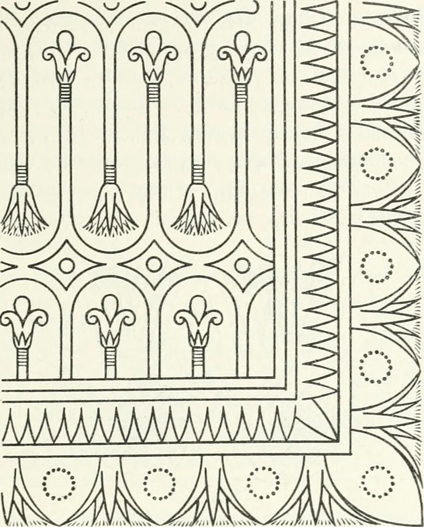 An illustration from Stilfragen : Grundlegungen zu einer Geschichte der Ornamentik, 1893, leaf 92