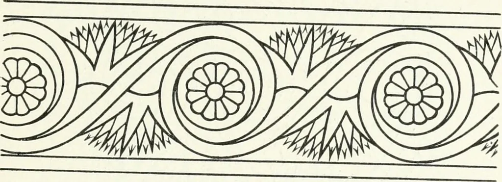 An illustration from Stilfragen : Grundlegungen zu einer Geschichte der Ornamentik, 1893, leaf 94