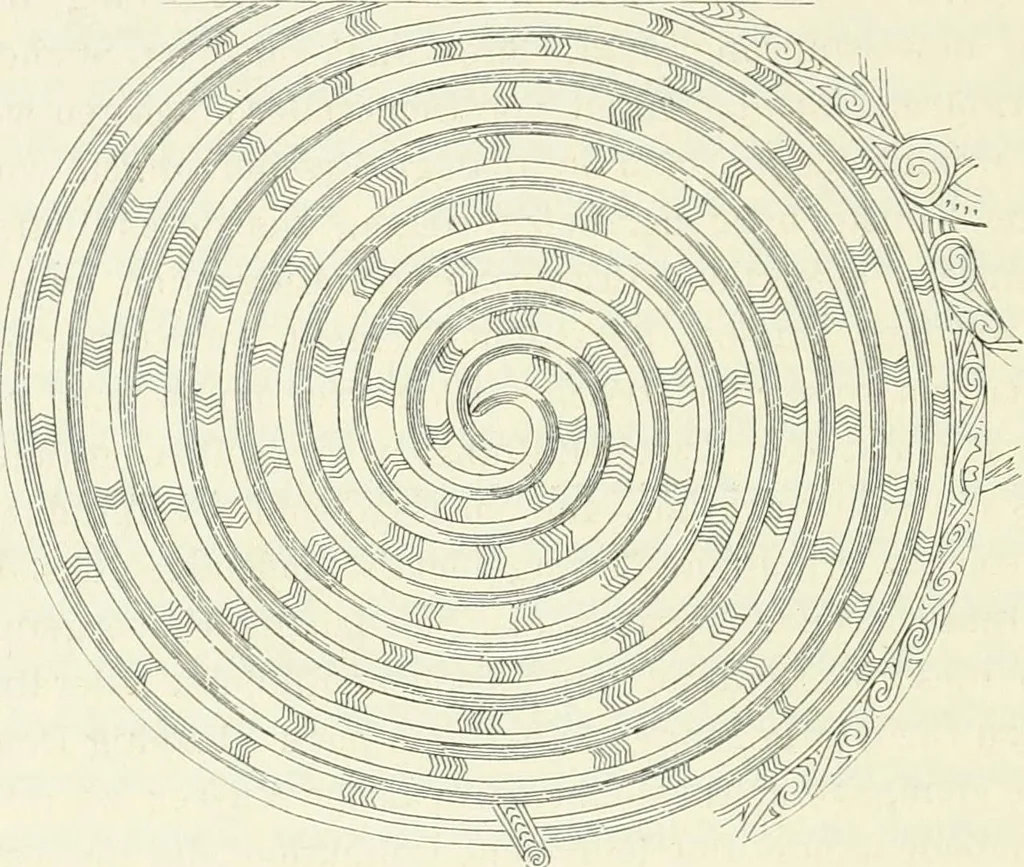 An illustration from Stilfragen : Grundlegungen zu einer Geschichte der Ornamentik, 1893, leaf 99