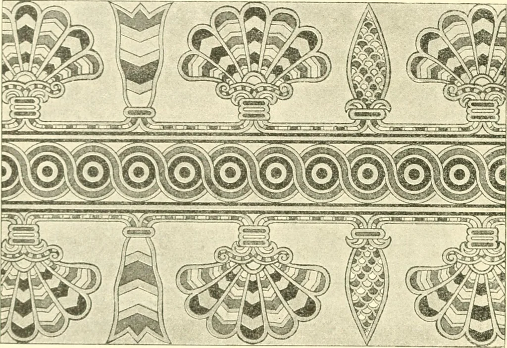 An illustration from Stilfragen : Grundlegungen zu einer Geschichte der Ornamentik, 1893, leaf 111