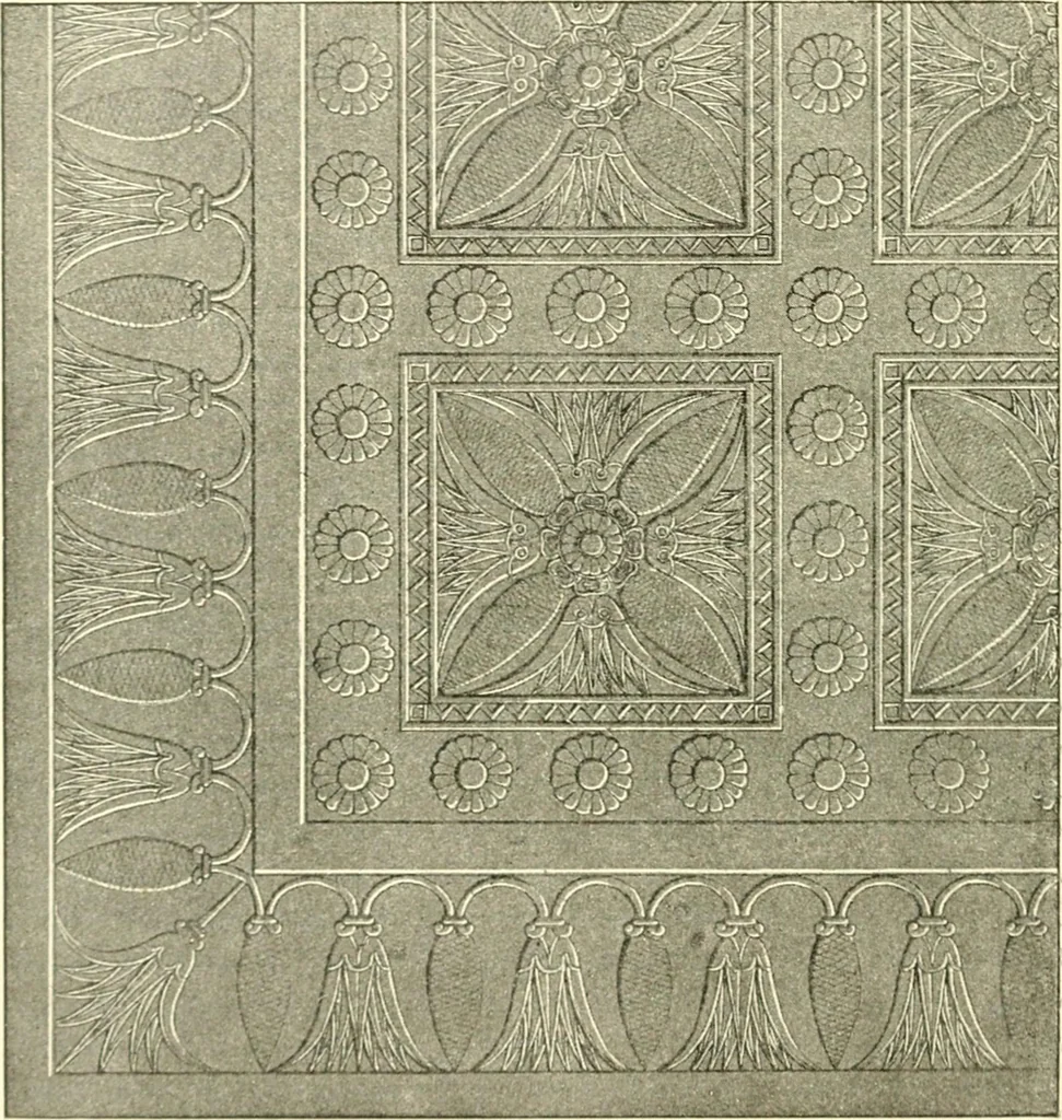An illustration from Stilfragen : Grundlegungen zu einer Geschichte der Ornamentik, 1893, leaf 117
