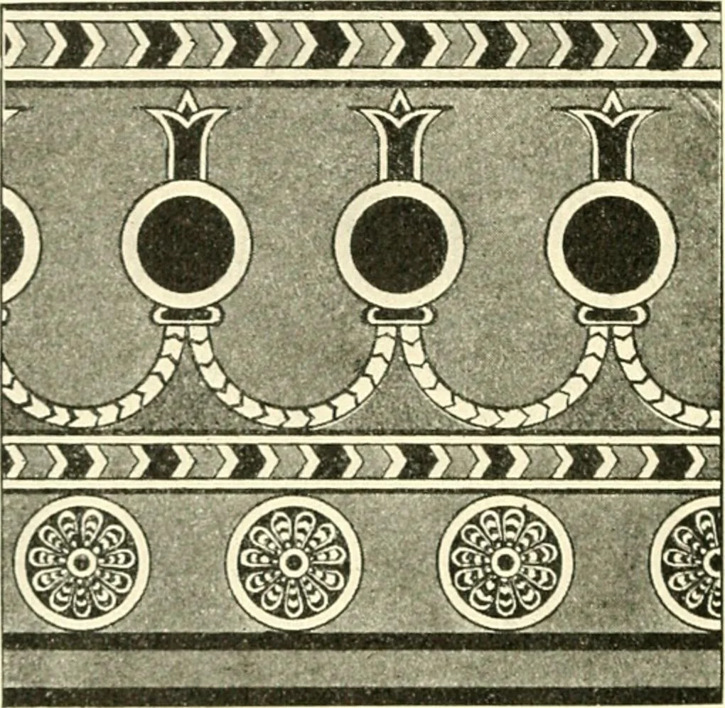 An illustration from Stilfragen : Grundlegungen zu einer Geschichte der Ornamentik, 1893, leaf 121