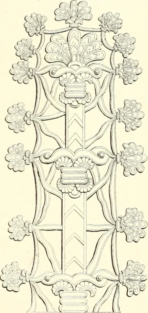 An illustration from Stilfragen : Grundlegungen zu einer Geschichte der Ornamentik, 1893, leaf 122