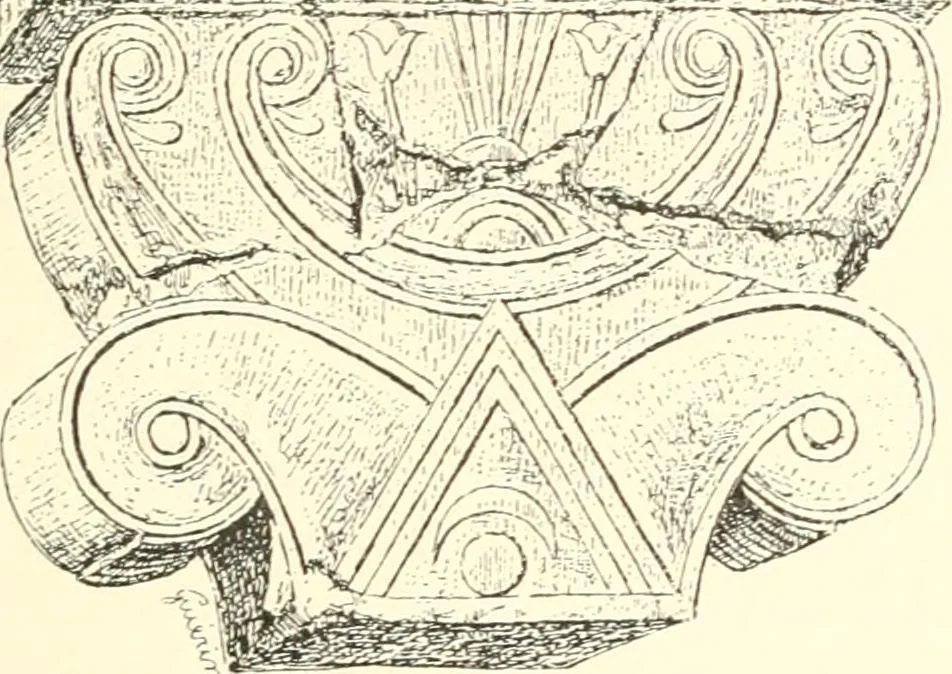An illustration from Stilfragen : Grundlegungen zu einer Geschichte der Ornamentik, 1893, leaf 128