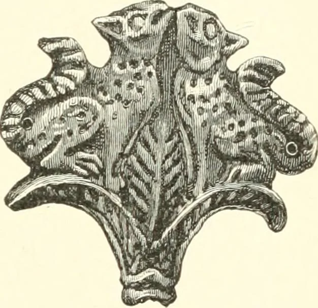 An illustration from Stilfragen : Grundlegungen zu einer Geschichte der Ornamentik, 1893, leaf 152