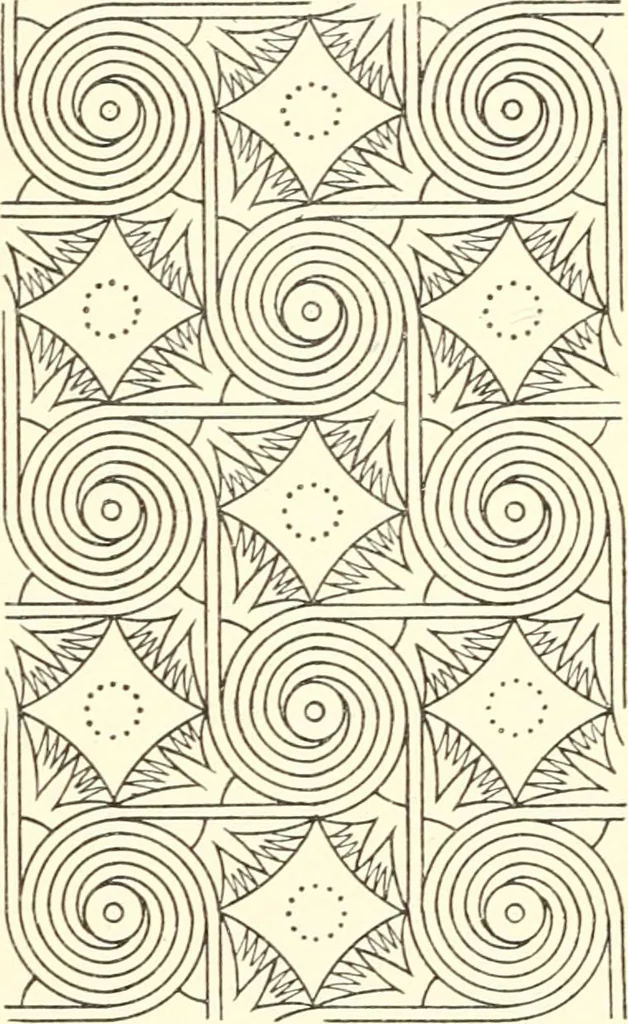 An illustration from Stilfragen : Grundlegungen zu einer Geschichte der Ornamentik, 1893, leaf 154