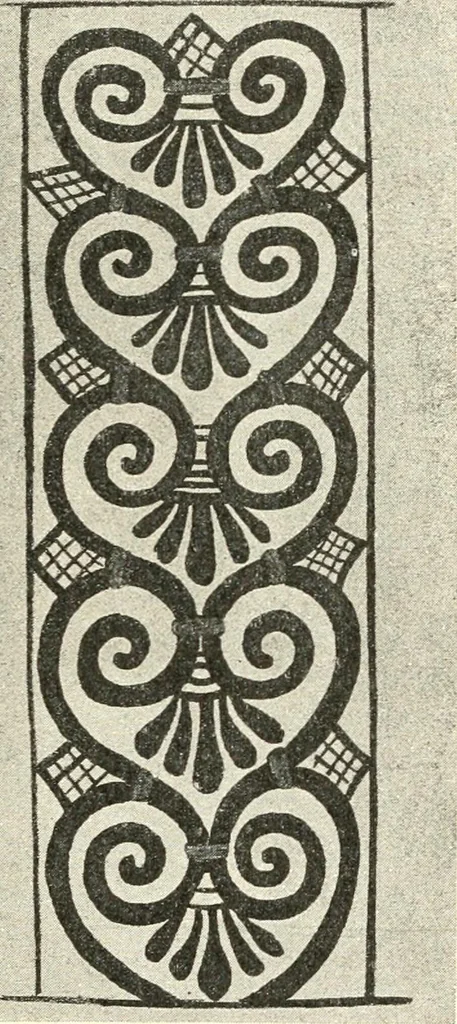 An illustration from Stilfragen : Grundlegungen zu einer Geschichte der Ornamentik, 1893, leaf 180