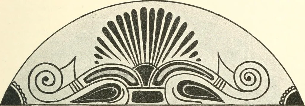 An illustration from Stilfragen : Grundlegungen zu einer Geschichte der Ornamentik, 1893, leaf 184