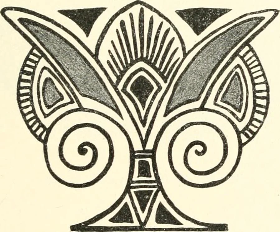 An illustration from Stilfragen : Grundlegungen zu einer Geschichte der Ornamentik, 1893, leaf 184