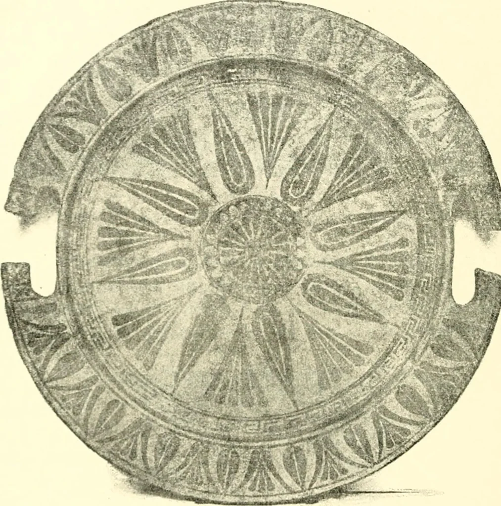 An illustration from Stilfragen : Grundlegungen zu einer Geschichte der Ornamentik, 1893, leaf 185