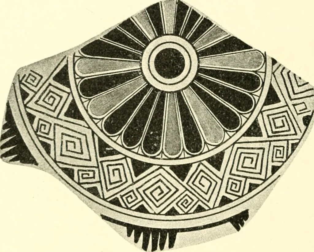 An illustration from Stilfragen : Grundlegungen zu einer Geschichte der Ornamentik, 1893, leaf 189