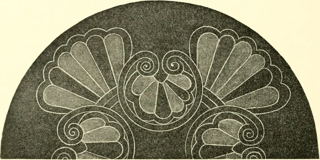 An illustration from Stilfragen : Grundlegungen zu einer Geschichte der Ornamentik, 1893, leaf 193