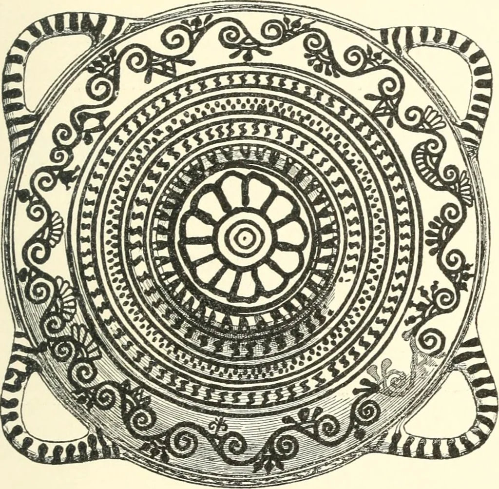 An illustration from Stilfragen : Grundlegungen zu einer Geschichte der Ornamentik, 1893, leaf 196