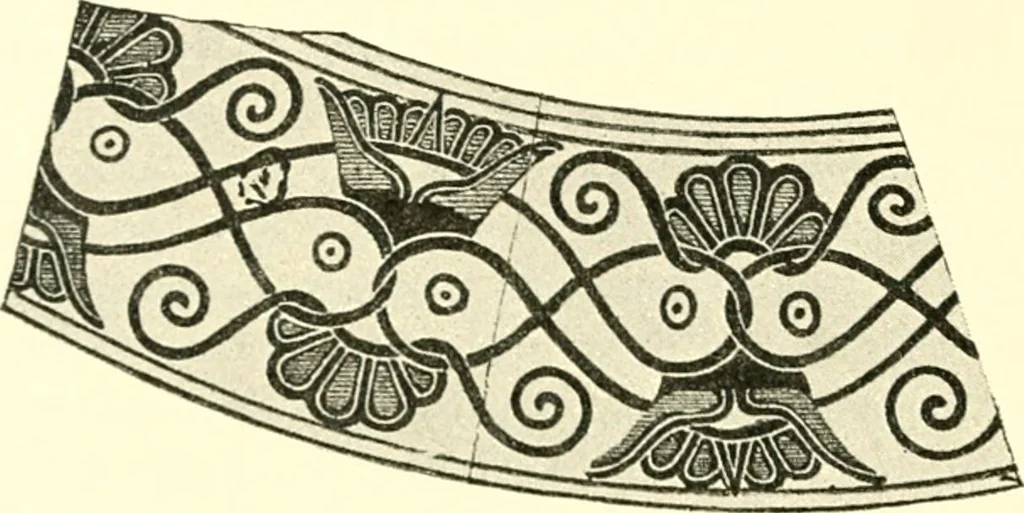 An illustration from Stilfragen : Grundlegungen zu einer Geschichte der Ornamentik, 1893, leaf 203
