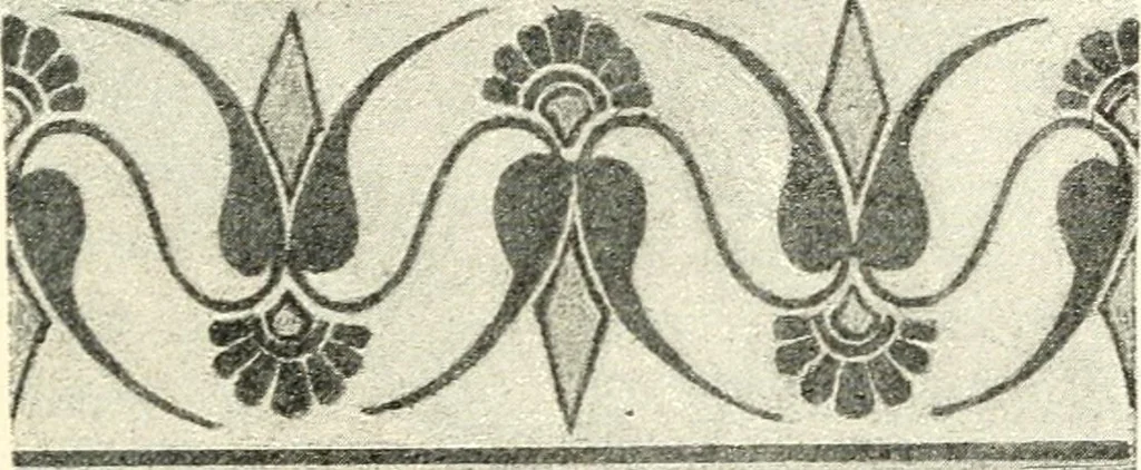 An illustration from Stilfragen : Grundlegungen zu einer Geschichte der Ornamentik, 1893, leaf 206