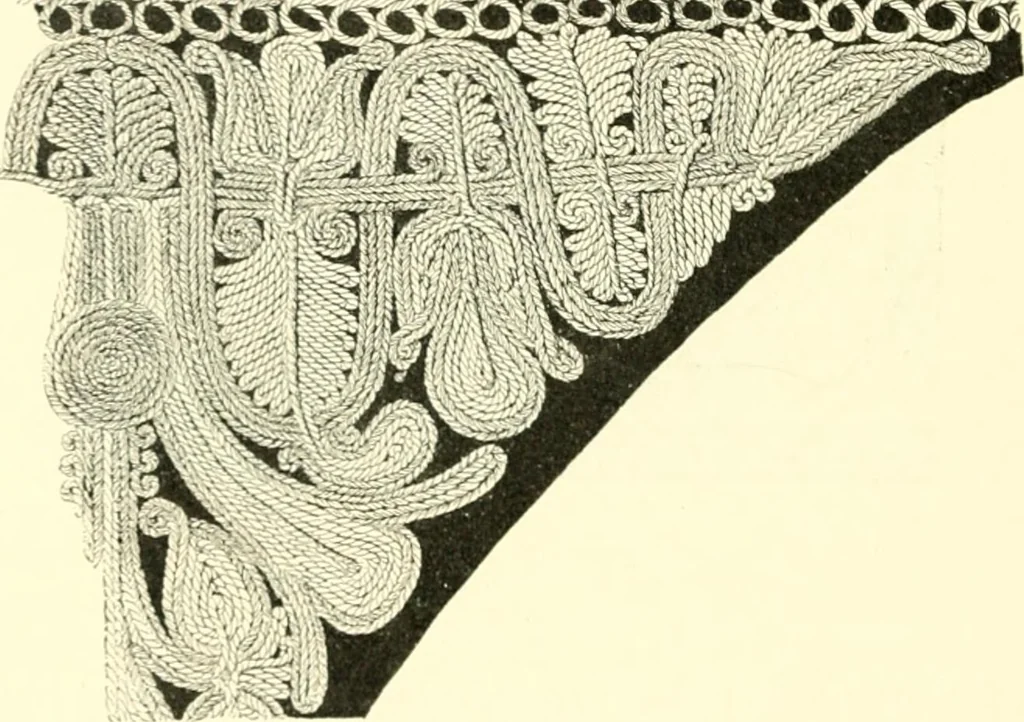 An illustration from Stilfragen : Grundlegungen zu einer Geschichte der Ornamentik, 1893, leaf 207