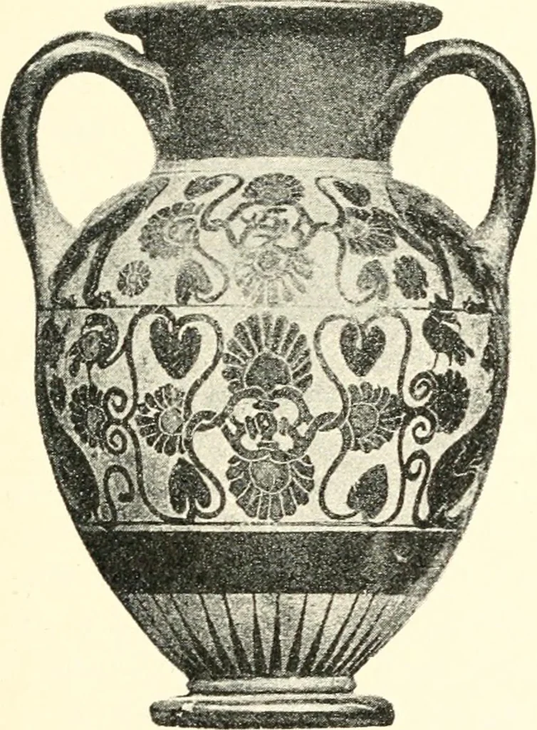 An illustration from Stilfragen : Grundlegungen zu einer Geschichte der Ornamentik, 1893, leaf 210