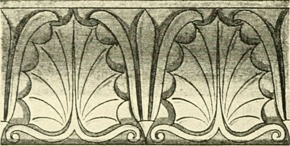 An illustration from Stilfragen : Grundlegungen zu einer Geschichte der Ornamentik, 1893, leaf 243