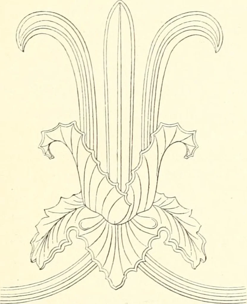 An illustration from Stilfragen : Grundlegungen zu einer Geschichte der Ornamentik, 1893, leaf 246