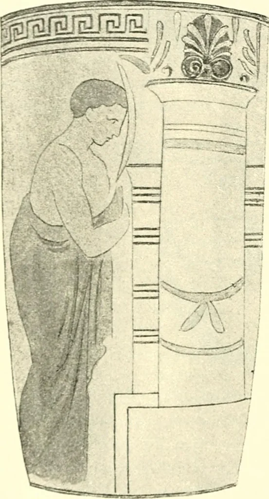 An illustration from Stilfragen : Grundlegungen zu einer Geschichte der Ornamentik, 1893, leaf 253