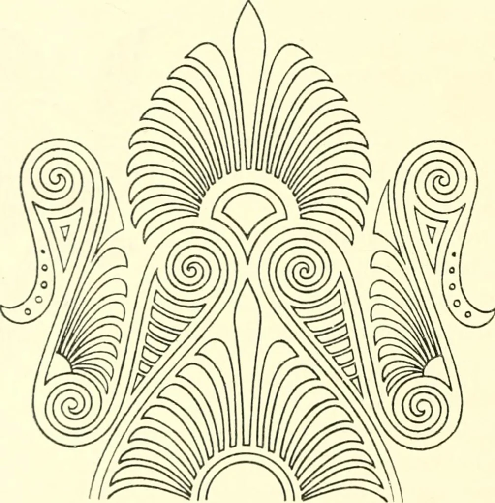 An illustration from Stilfragen : Grundlegungen zu einer Geschichte der Ornamentik, 1893, leaf 269