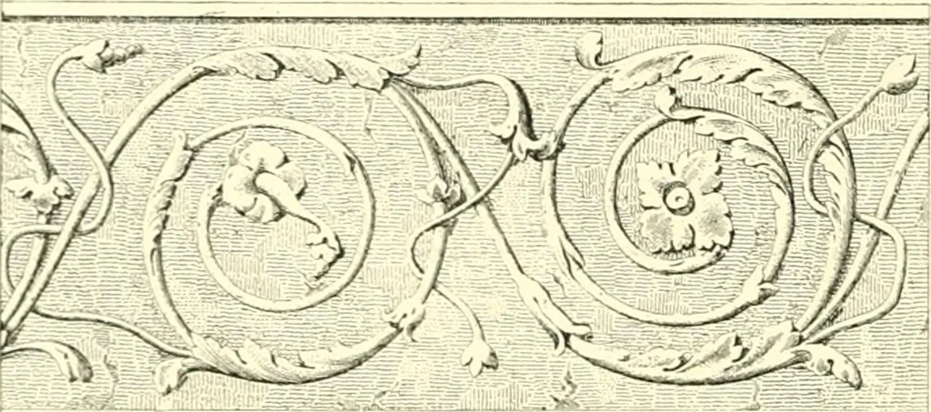 An illustration from Stilfragen : Grundlegungen zu einer Geschichte der Ornamentik, 1893, leaf 273