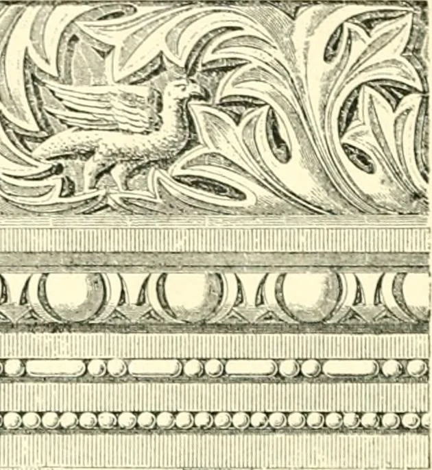 An illustration from Stilfragen : Grundlegungen zu einer Geschichte der Ornamentik, 1893, leaf 299