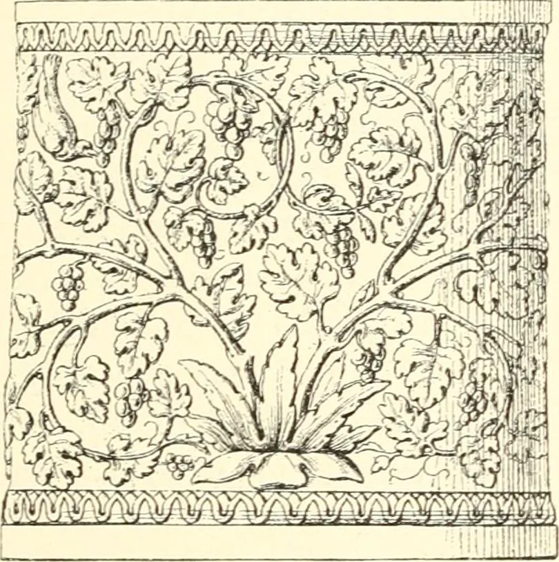An illustration from Stilfragen : Grundlegungen zu einer Geschichte der Ornamentik, 1893, leaf 346