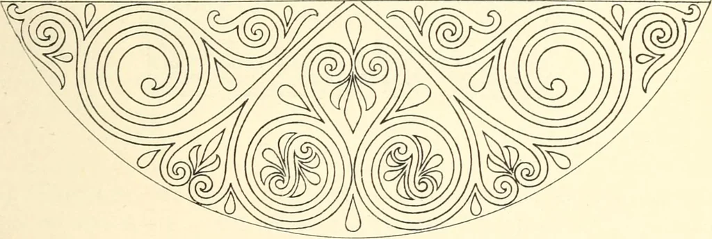 An illustration from Stilfragen : Grundlegungen zu einer Geschichte der Ornamentik, 1893, leaf 358