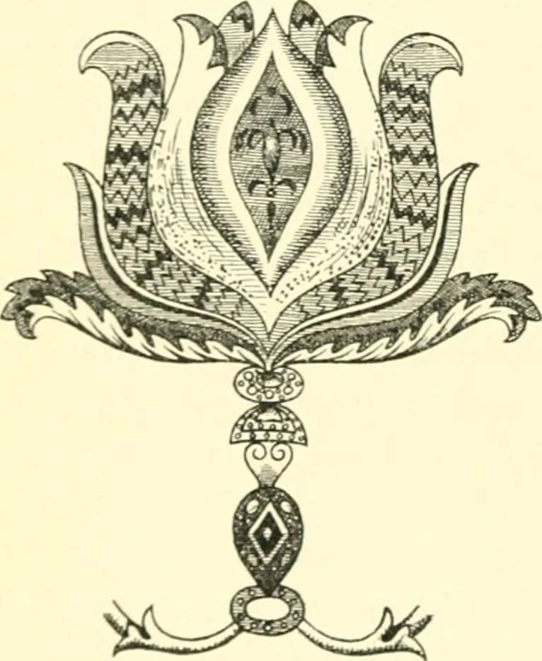 An illustration from Stilfragen : Grundlegungen zu einer Geschichte der Ornamentik, 1893, leaf 365