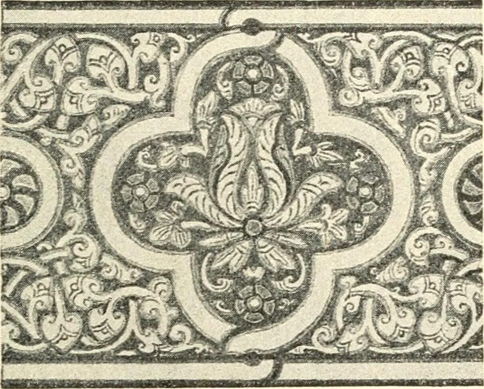 An illustration from Stilfragen : Grundlegungen zu einer Geschichte der Ornamentik, 1893, leaf 366