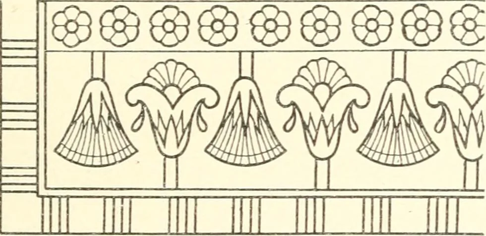 An illustration from Stilfragen : Grundlegungen zu einer Geschichte der Ornamentik, 1893, leaf 90