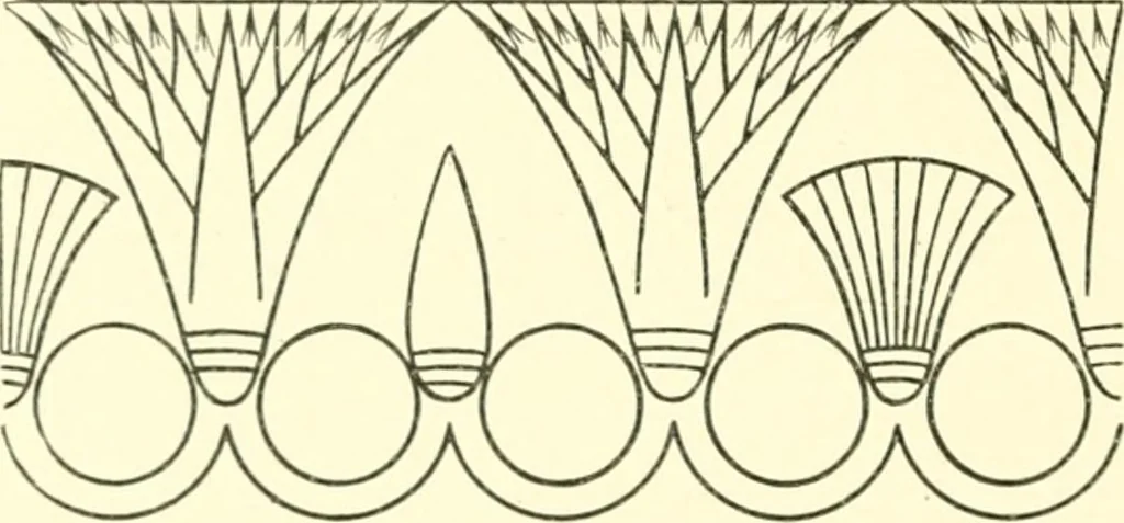An illustration from Stilfragen : Grundlegungen zu einer Geschichte der Ornamentik, 1893, leaf 91