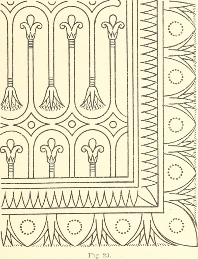 An illustration from Stilfragen : Grundlegungen zu einer Geschichte der Ornamentik, 1893, leaf 92