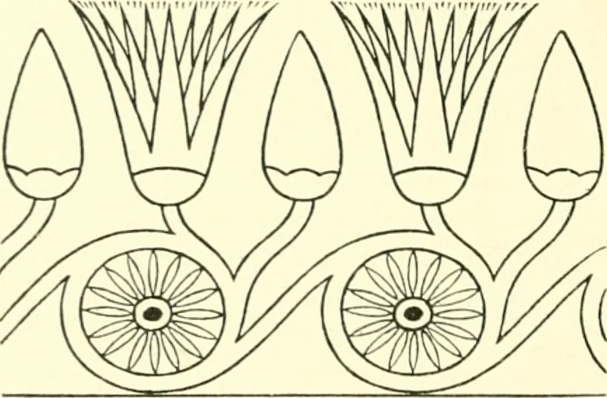 An illustration from Stilfragen : Grundlegungen zu einer Geschichte der Ornamentik, 1893, leaf 93