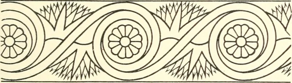 An illustration from Stilfragen : Grundlegungen zu einer Geschichte der Ornamentik, 1893, leaf 94